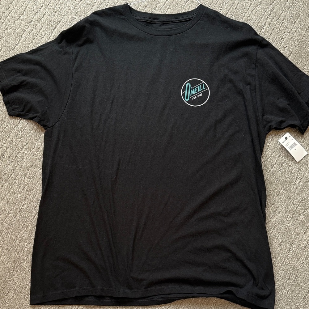 NWT O'Neill Men's Black Tee with Logo